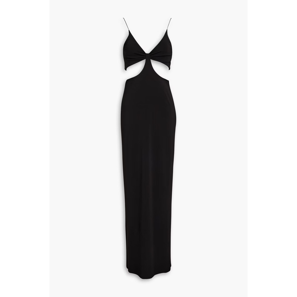 Alice + Olivia Black Cutout Maxi Dress
